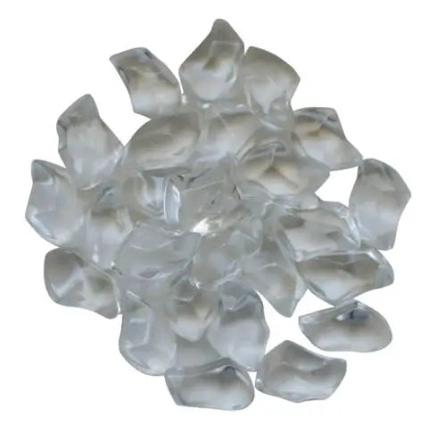 1 inch clear gem fire glass 5 lbs outdoor fire pit media