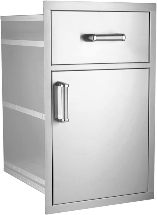 304 stainless steel BBQ pantry access drawer combo