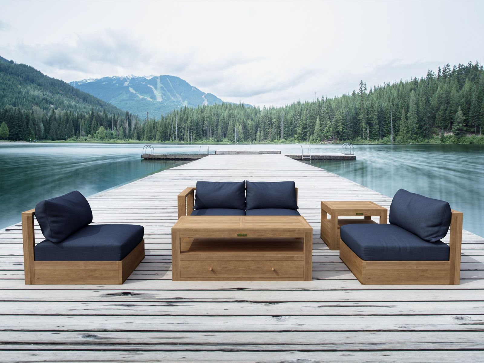 Copacabana 5 pieces Modular Deep Seating Set