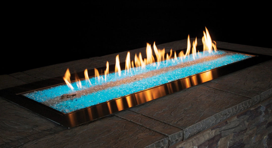 60 inch outdoor linear fire pit burner