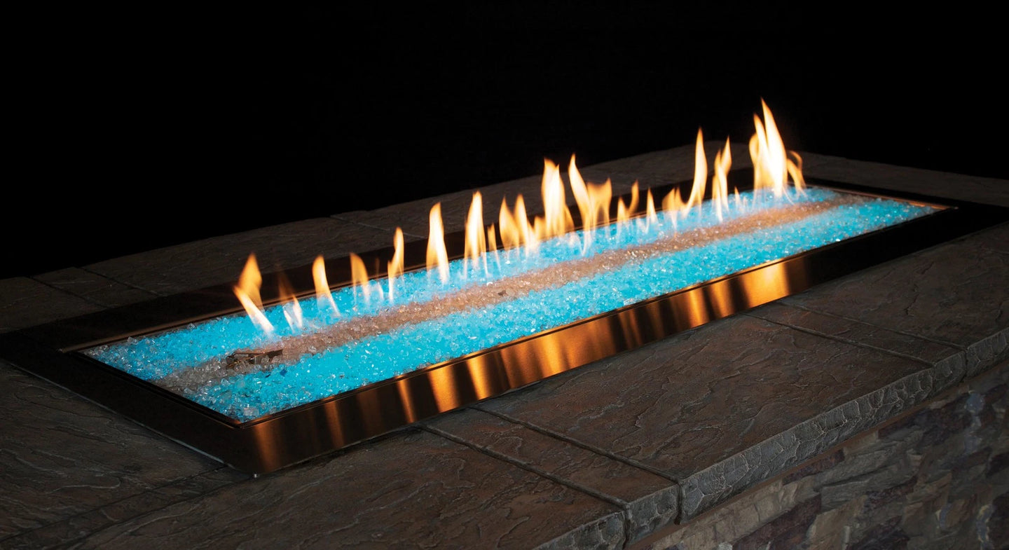 60 inch outdoor linear fire pit burner