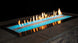 60 inch outdoor linear fire pit burner
