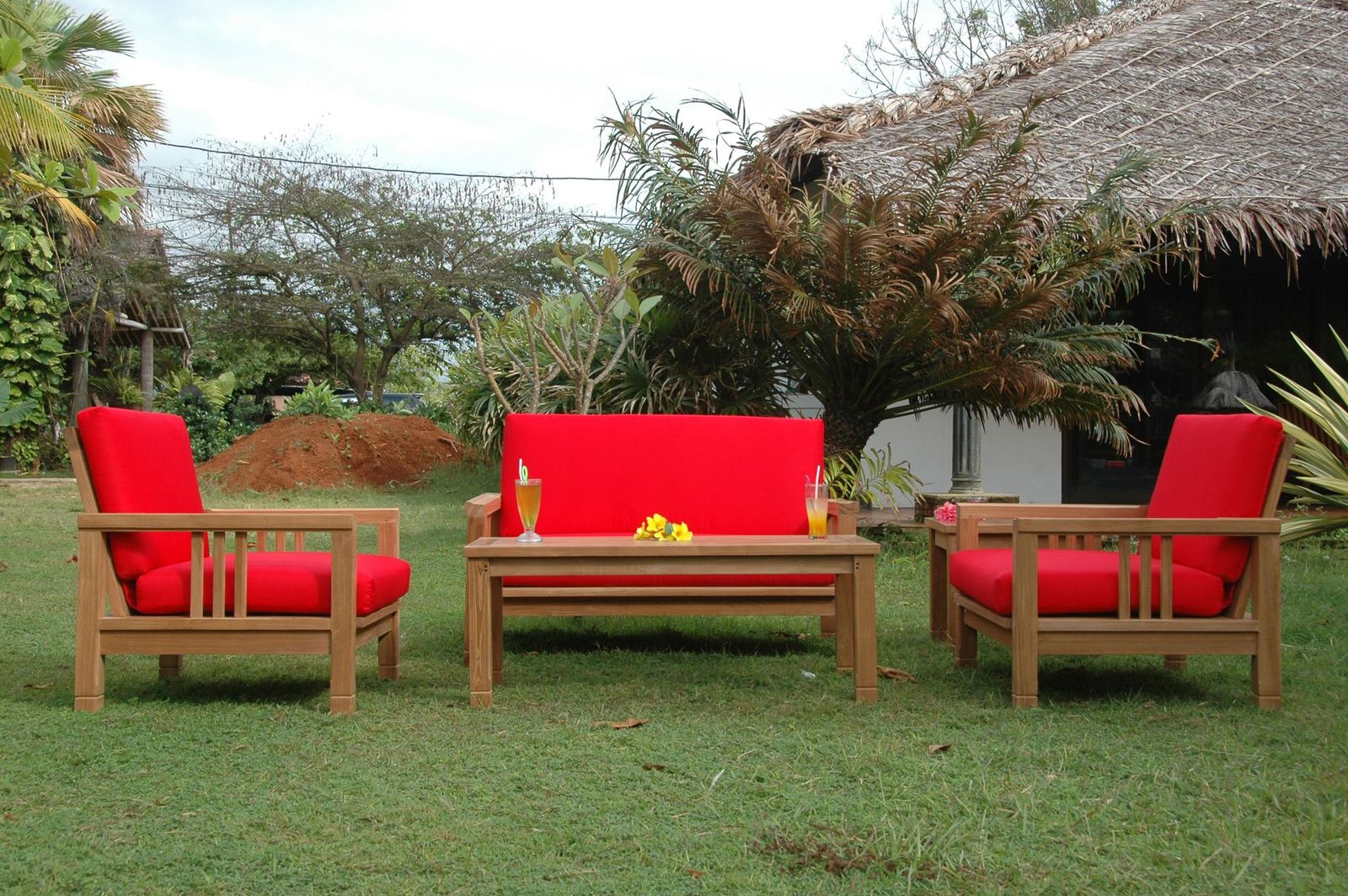SouthBay Deep Seating 5-Pieces Conversation Set A