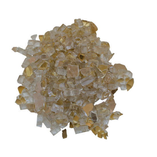 1/2-Inch Champagne Reflective Fire Glass 5 lbs Outdoor Fire Pit