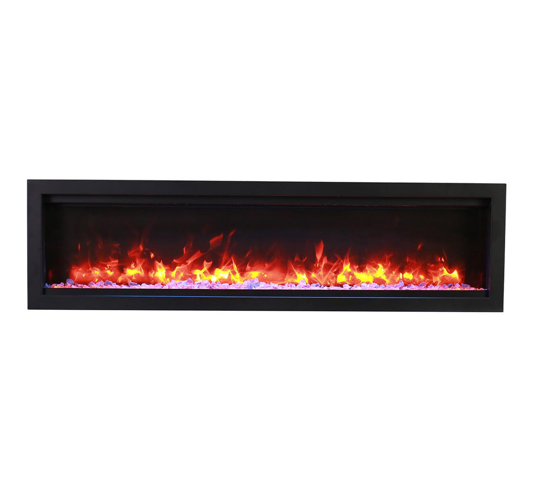 Amantii 100 inch linear smart electric fireplace