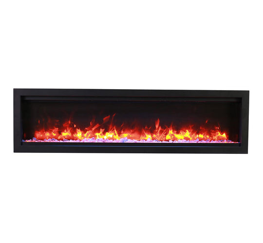 Amantii 100 inch linear smart electric fireplace