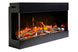 Amantii 30 TRV Slim 3 sided glass electric fireplace installation