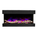 Amantii 60 TRV Slim smart electric fireplace with multi color flames