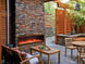 Amantii 72 inch deep indoor outdoor linear electric fireplace