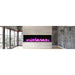 Amantii 88 inch extra tall linear electric fireplace with LED flames