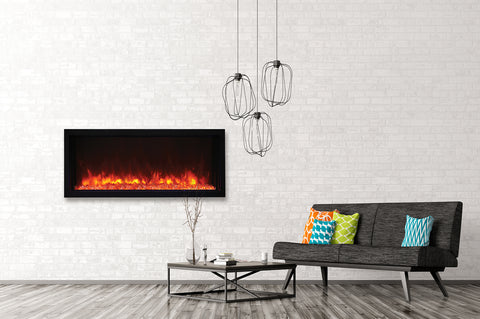 Amantii BI-40 XtraSlim modern built-in electric fireplace