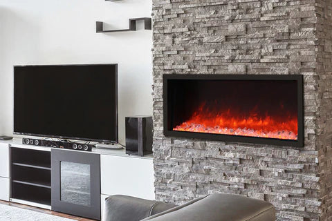 Amantii BI-50 Slim indoor outdoor linear electric fireplace