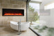 Amantii BI-60 XtraSlim modern recessed electric fireplace