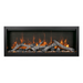 Amantii SYM-100-XT Bespoke modern linear electric fireplace with LED flames