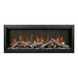 Amantii SYM-100-XT Bespoke modern linear electric fireplace with LED flames