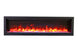 Amantii SYM-100 Bespoke 100 inch linear electric fireplace wall mounted