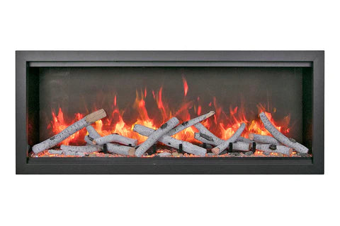 Amantii SYM-88-XT Bespoke 88 inch extra tall linear electric fireplace