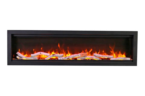 Amantii SYM-88 Bespoke modern LED flame linear fireplace