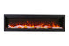 Amantii SYM-88 Bespoke modern LED flame linear fireplace