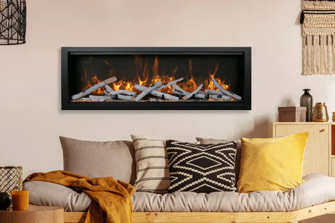 Amantii Symmetry Bespoke 42 indoor outdoor recessed electric fireplace