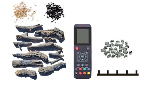 Amantii TRD-33-4 black metal trim kit for electric fireplace