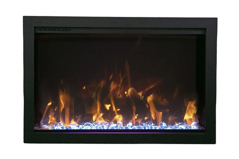 Amantii TRD-33 Bespoke indoor outdoor built-in electric fireplace