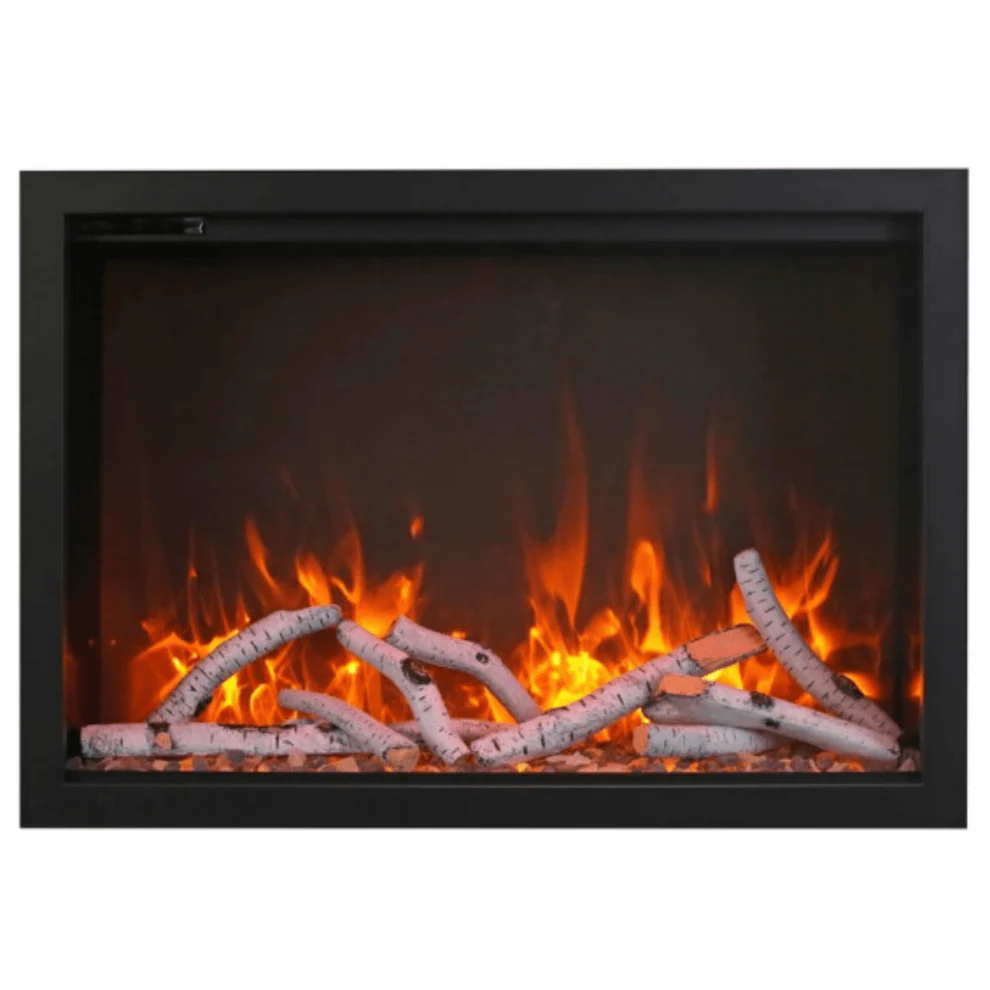 Amantii TRD-38-3 black metal trim kit for electric fireplace