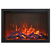 Amantii TRD-38-3 trim installed on TRD-38 fireplace insert