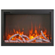 Amantii TRD-38-4 black metal trim kit for electric fireplace