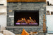 Amantii TRD-38 Lumina electric fireplace with oak log media