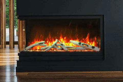 Amantii Tru-View Slim 30 modern recessed electric fireplace