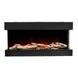 Amantii Tru-View Slim 60 modern linear electric fireplace with LED flames