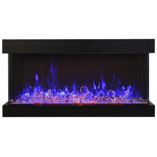 Amantii Tru View XL XT modern 3 sided electric fireplace installation