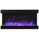 Amantii Tru View XL XT modern 3 sided electric fireplace installation