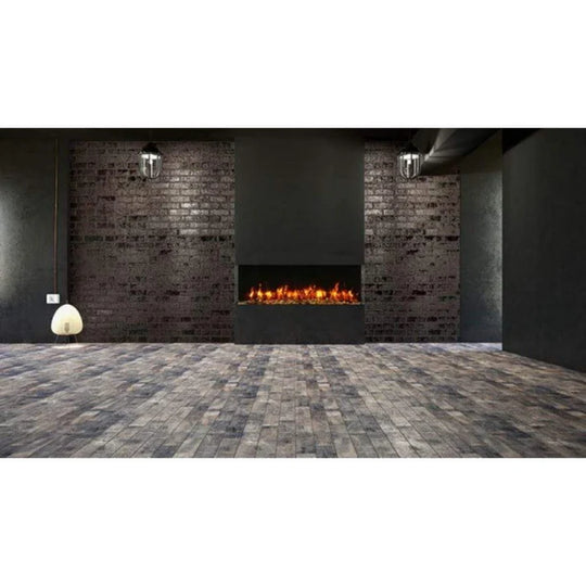 Contemporary Amantii Tru-View Slim 60 built-in electric fireplace