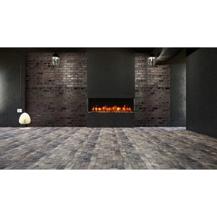 Contemporary Amantii Tru-View Slim 60 built-in electric fireplace