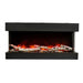 Contemporary Amantii Tru-View Slim 72 built-in electric fireplace