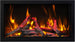 Deep XT electric fireplace with multi color flame display