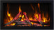 Deep XT electric fireplace with multi color flame display