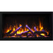 Deep XT recessed electric fireplace with multi color flames