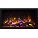 Deep XT recessed electric fireplace with multi color flames