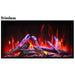 Deep XT recessed electric fireplace with multi color flames