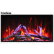 Deep XT recessed electric fireplace with multi color flames
