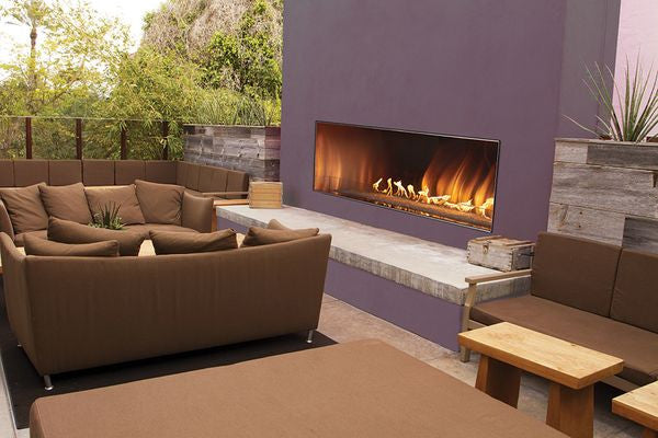 Empire OLL60FP12SN 60 inch linear gas fireplace outdoor