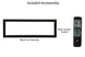 Extra tall 100 inch Amantii Symmetry Lumina built-in linear fireplace