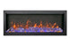 Extra tall 88 inch Amantii Bespoke wall mounted electric fireplace