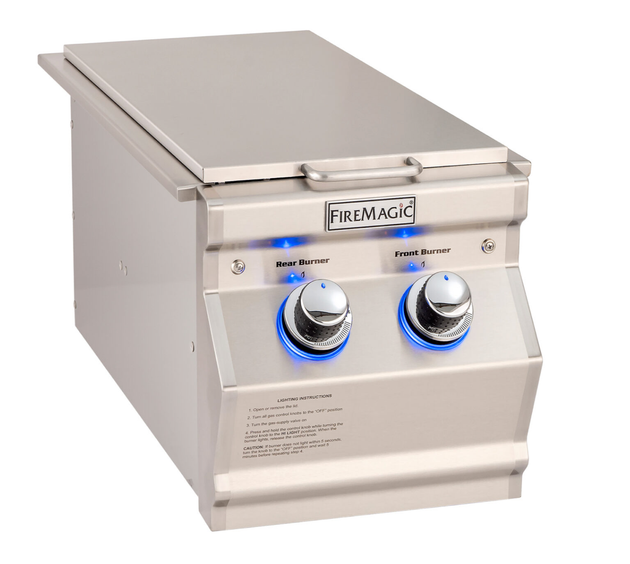 Fire Magic 32817P outdoor kitchen double side burner with lid