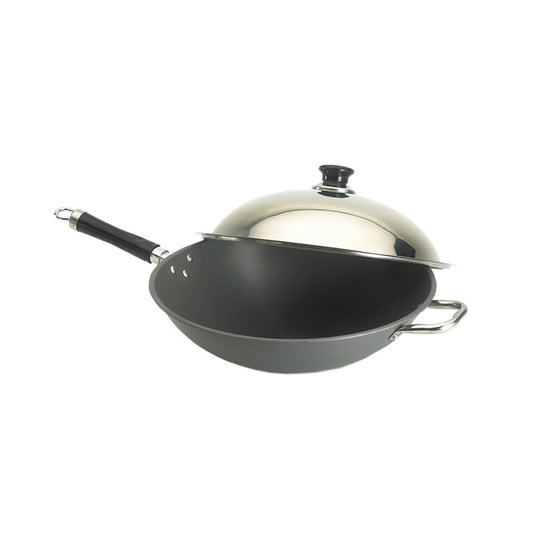 Fire Magic 3572 15 inch grill wok with stainless steel lid