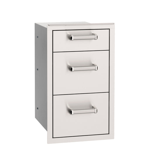 Fire Magic 53803SC triple drawer stainless steel outdoor kitchen storage