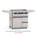 Fire Magic E660i 30 inch built in gourmet gas griddle with black glass panel